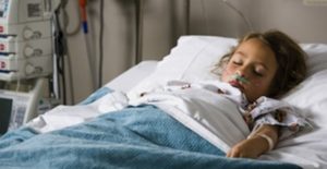 child in hospital