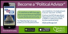 Phone App for Families to Contact Politicians