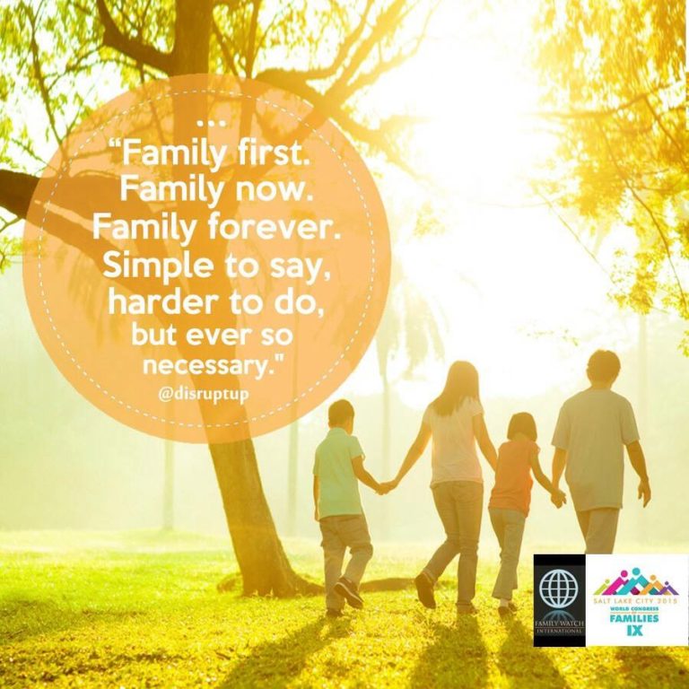 Family First at the World Congress of Families