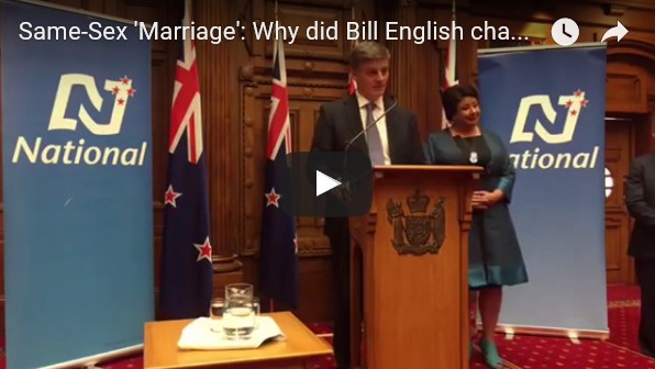 Same-Sex ‘Marriage’: Why did Bill English change his stance?