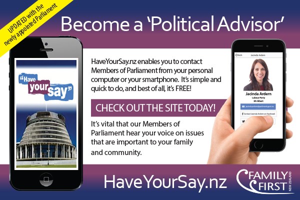 HaveYourSay.nz Helps Families Contact MPs