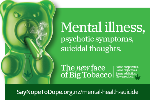 NZ Mental Health Will Worsen If Dope Legalised
