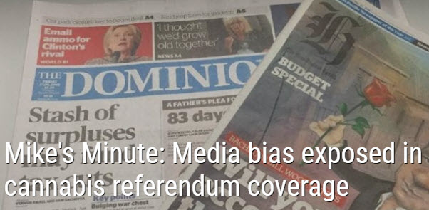 Mike’s Minute: Media bias exposed in cannabis referendum coverage
