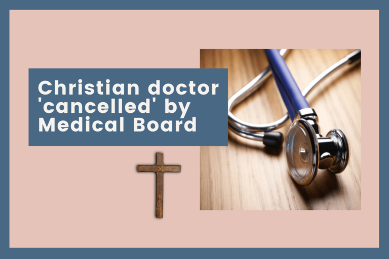 Christian Doctor under attack for his beliefs