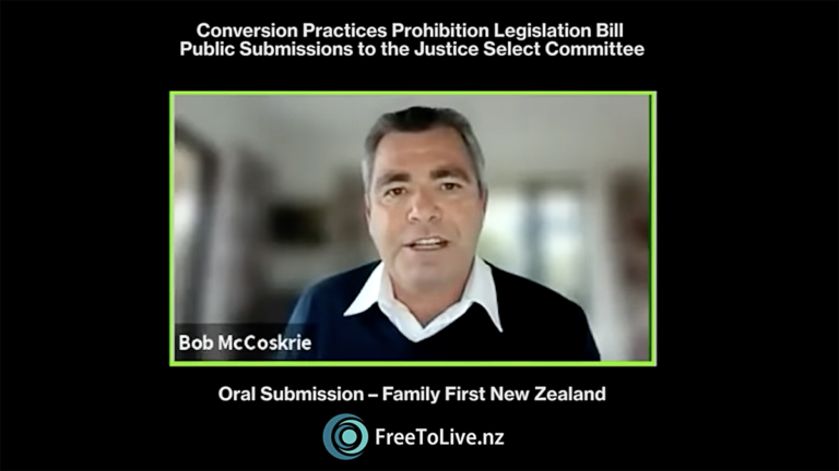 Watch Family First’s oral submission on the ‘Conversion Therapy’ Bill