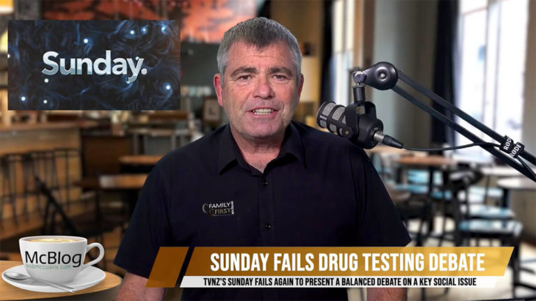 Sunday programme fails drug testing debate