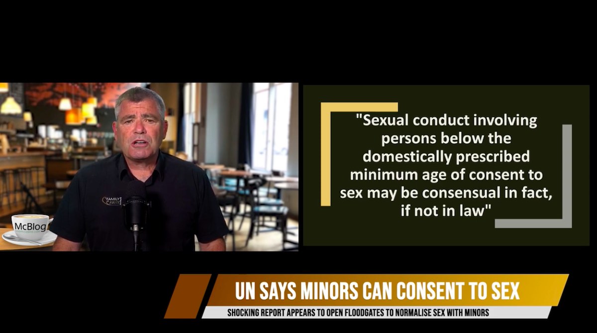 mcblog - UN says minors can consent to sex