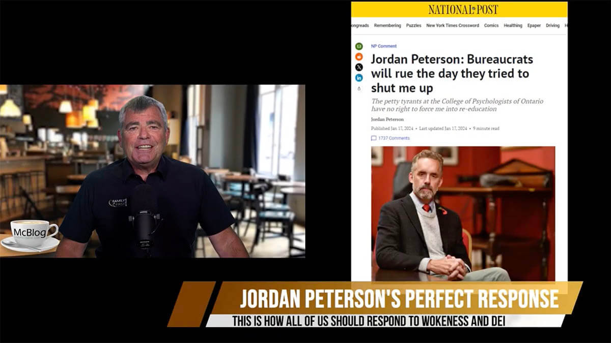 McBLOG- Dr Jordan Petersons perfect response
