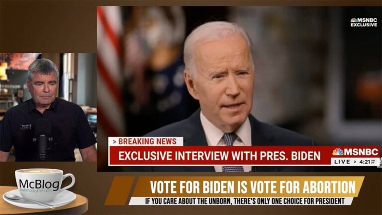 McBLOG: A vote for Biden is a vote for abortion