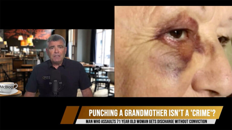 McBLOG - Punching a grandmother is not a crime now