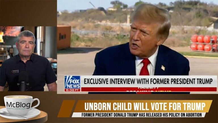 The unborn will be voting for Trump
