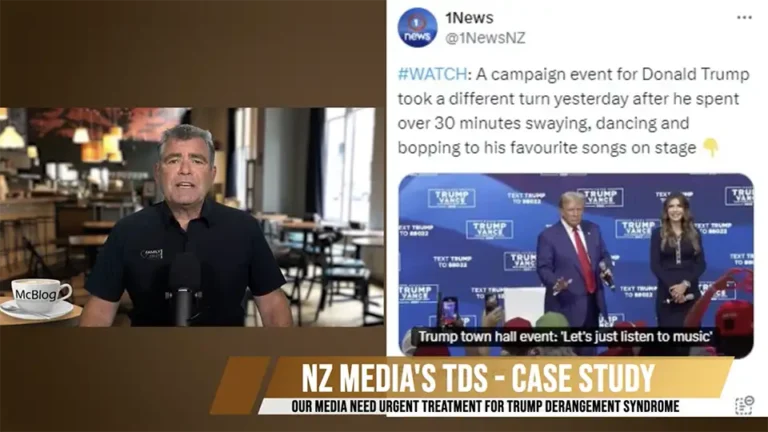 McBLOG - NZ media has Trump Derangement Syndrome - A case study