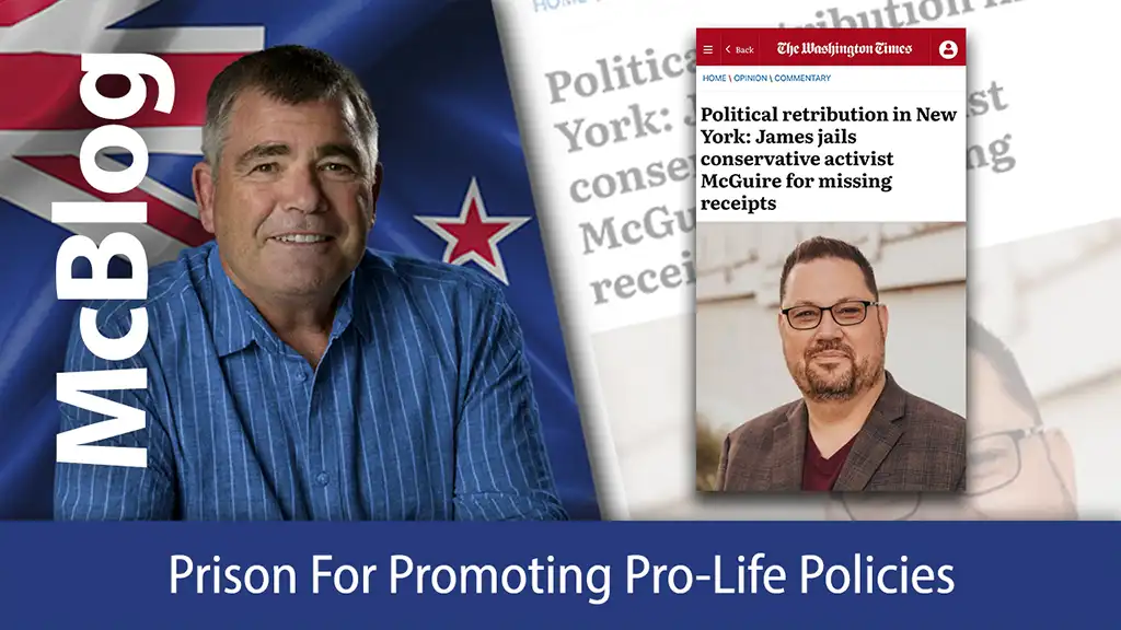 Prison For Promoting Pro-Life Policies