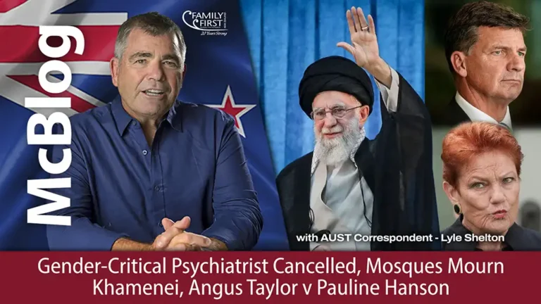 Gender-Critical Psychiatrist Cancelled, Mosques Mourn Khamenei, Taylor v Hanson