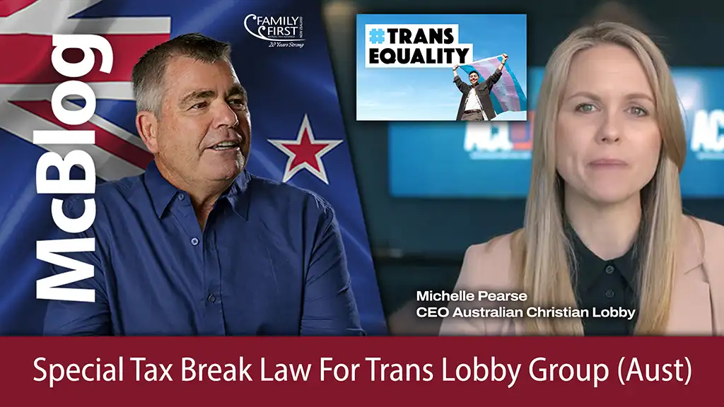 Special Tax Break Law For Trans Lobby Group Australia