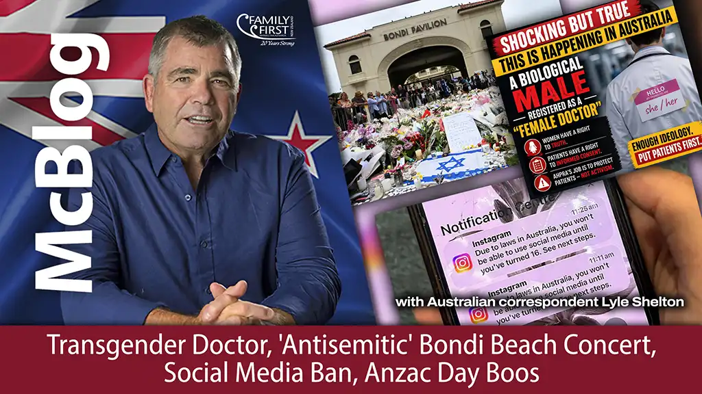 Transgender Doctor, 'Antisemitic' Bondi Beach Concert, Social Media Ban, Anzac Day Boos