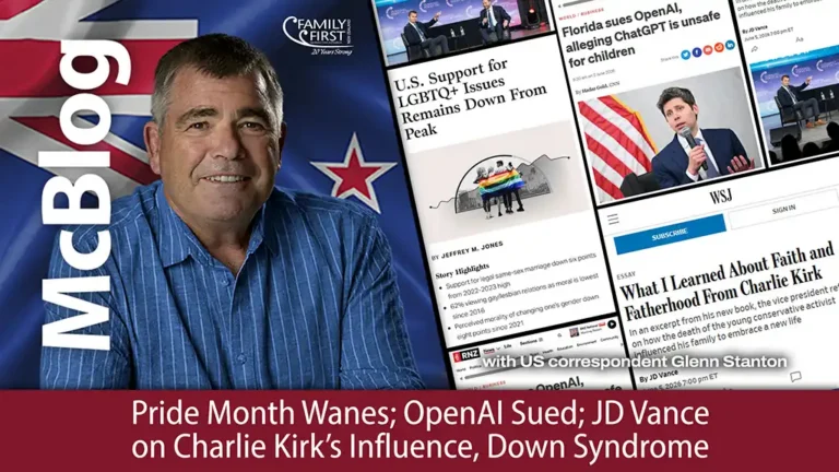 Pride Month Wanes; OpenAI Sued; JD Vance on Charlie Kirk’s Influence, Down Syndrome