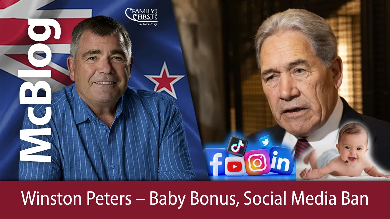 Winston Peters - Baby Bonus, Social Media Ban