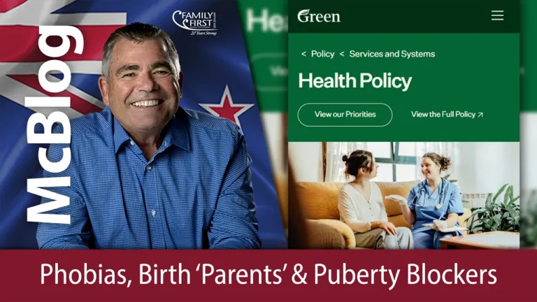 Green's Health Policy - Phobias, Birth 'Parents' & Puberty Blockers